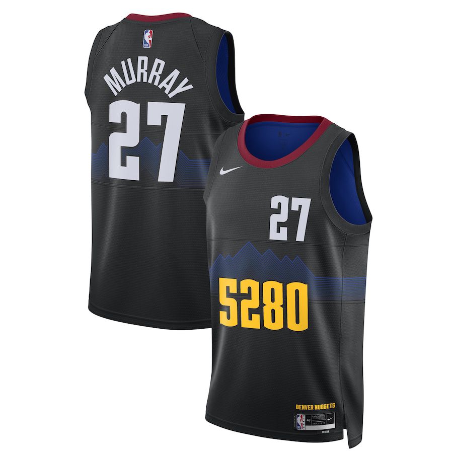 Men Denver Nuggets #27 Jamal Murray Nike Black City Edition 2023-24 Swingman NBA Jersey